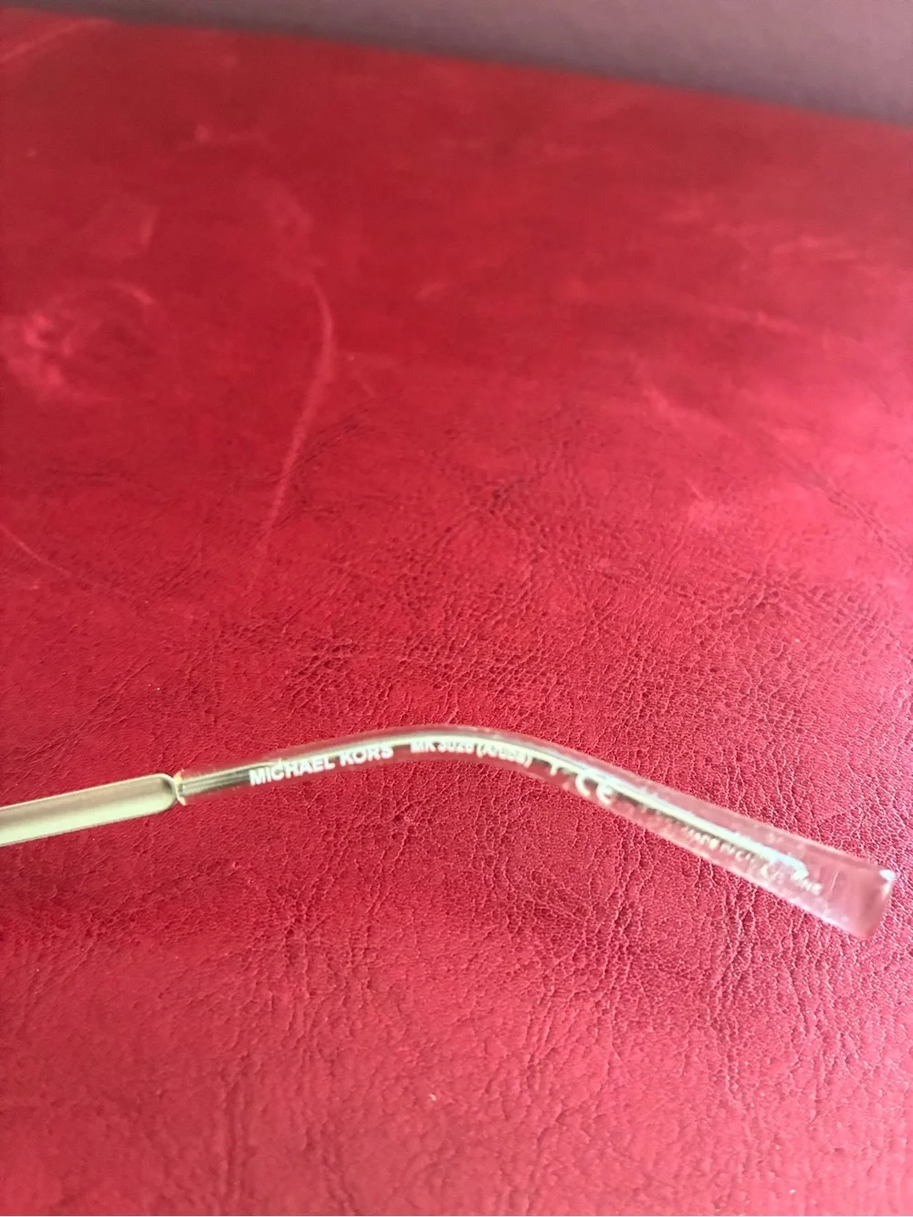 Michael Kors Clear Frame Glasses with Gold Temples